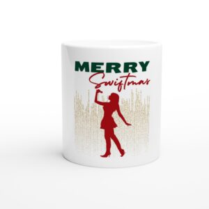 Merry Swiftmas: White 11oz Ceramic Christmas Mug
